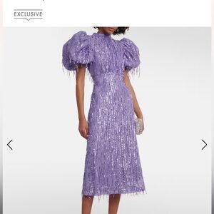 ROTATE Noon sequined midi dress, size 40, worn one time for an event!